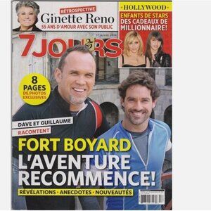 Guillaime Lemay-Thivierge 7 Jours Magazine 2014 LARA FABIAN Ginette Reno MADONNA